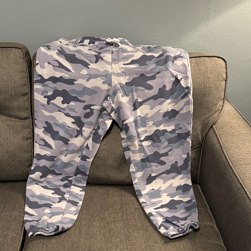 Old Navy Camouflage Track Pants - Gray and White